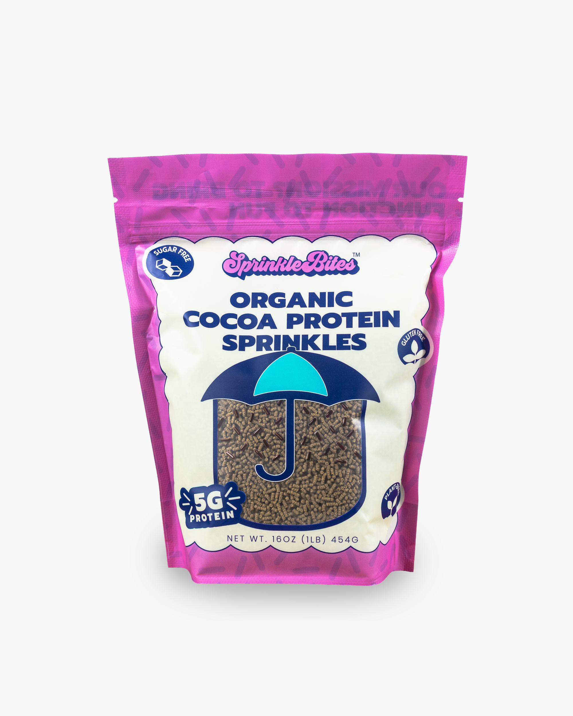 Cocoa Protein SprinkleBites (1 lb bag) | Dye Free | Gluten Free | Protein Sprinkles