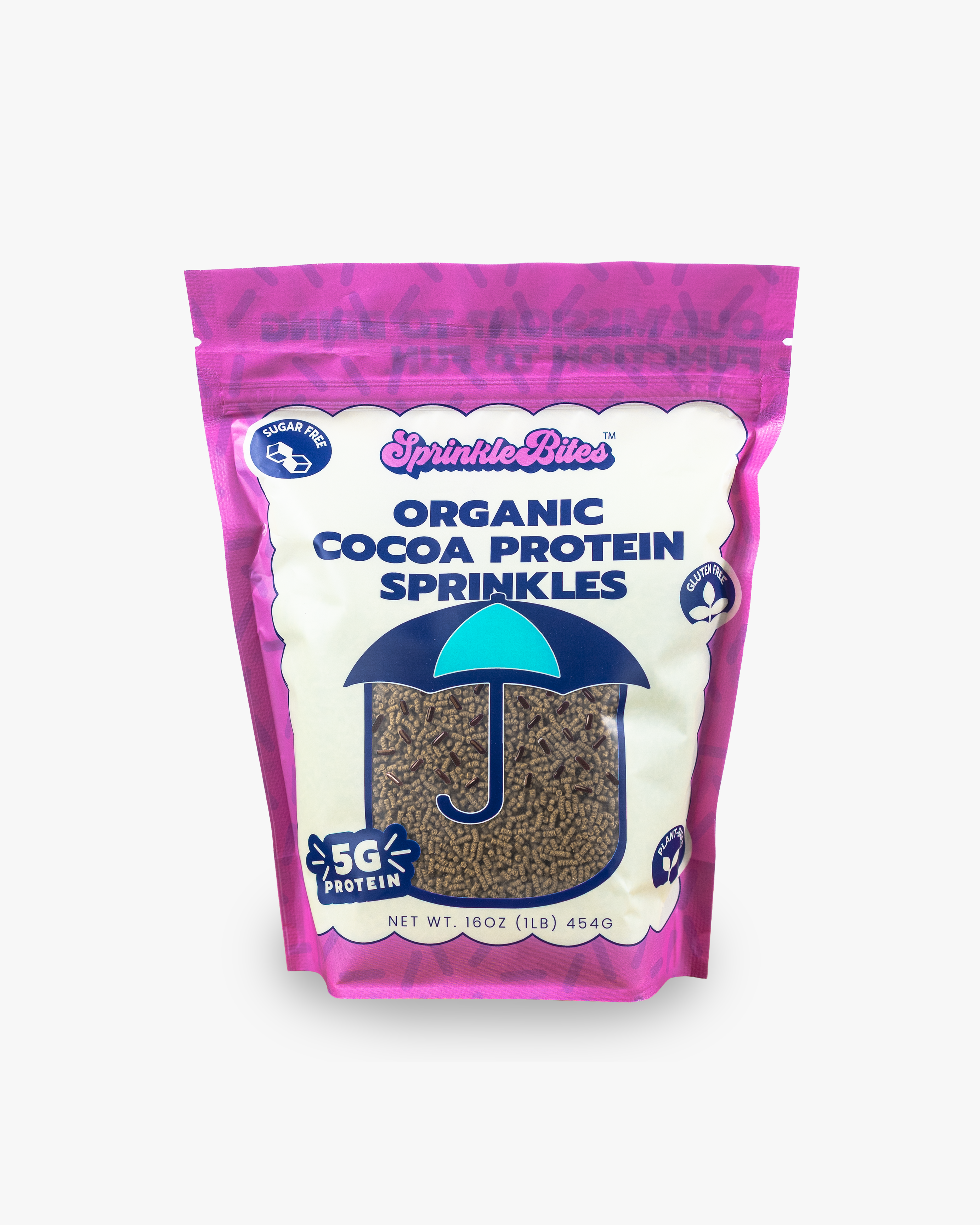 Cocoa Protein SprinkleBites (1 lb bag) | Dye Free | Gluten Free | Protein Sprinkles