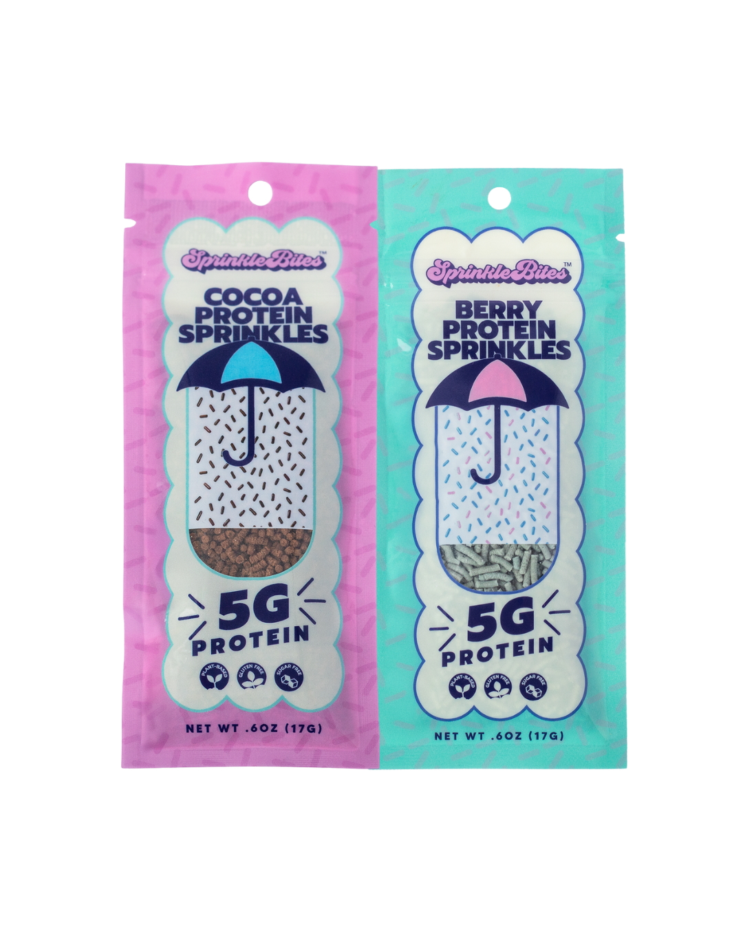 Variety 10-Pack: 5 Cocoa & 5 Berry Protein SprinkleBites™