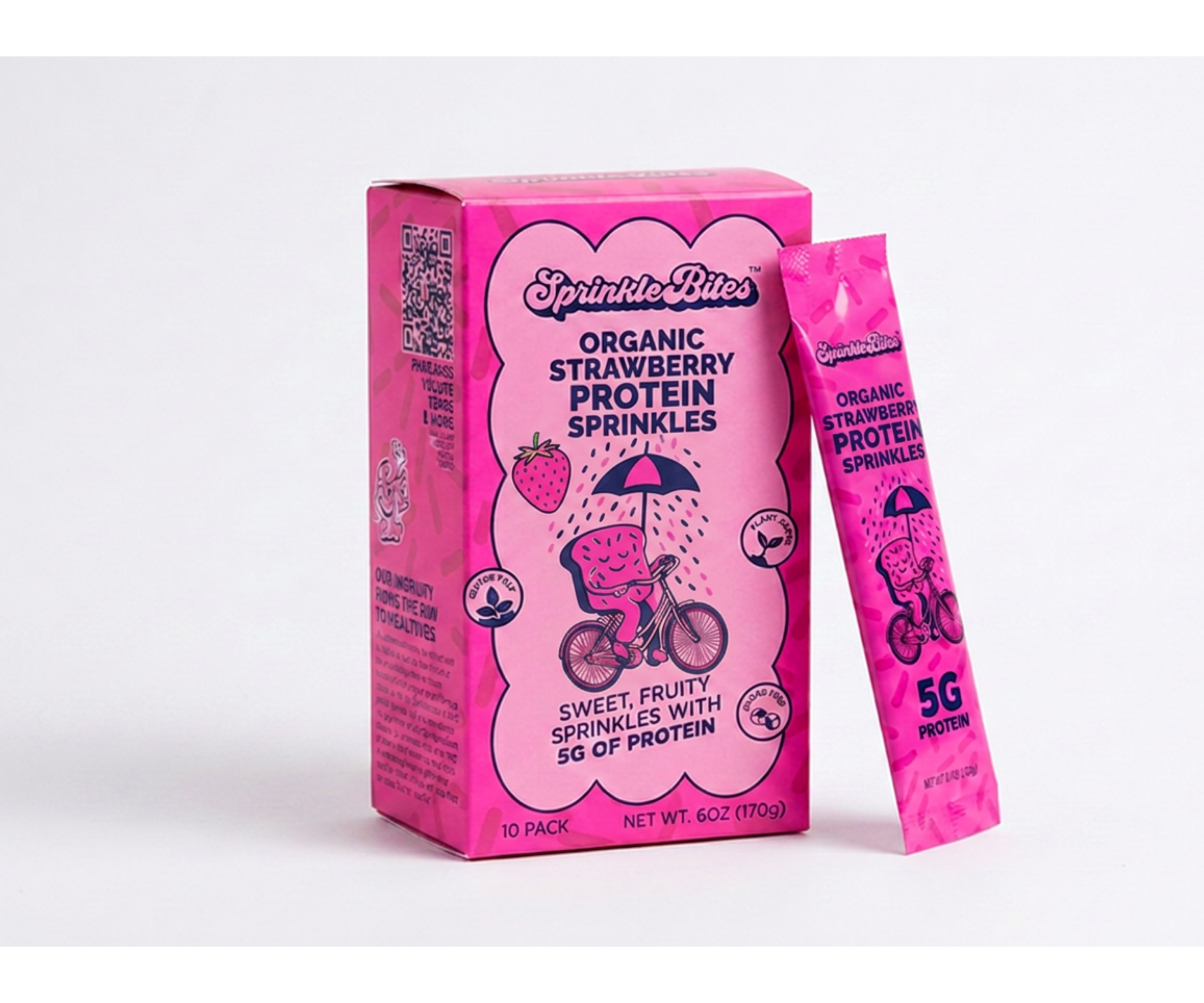 Pink Strawberry Protein Sprinkles