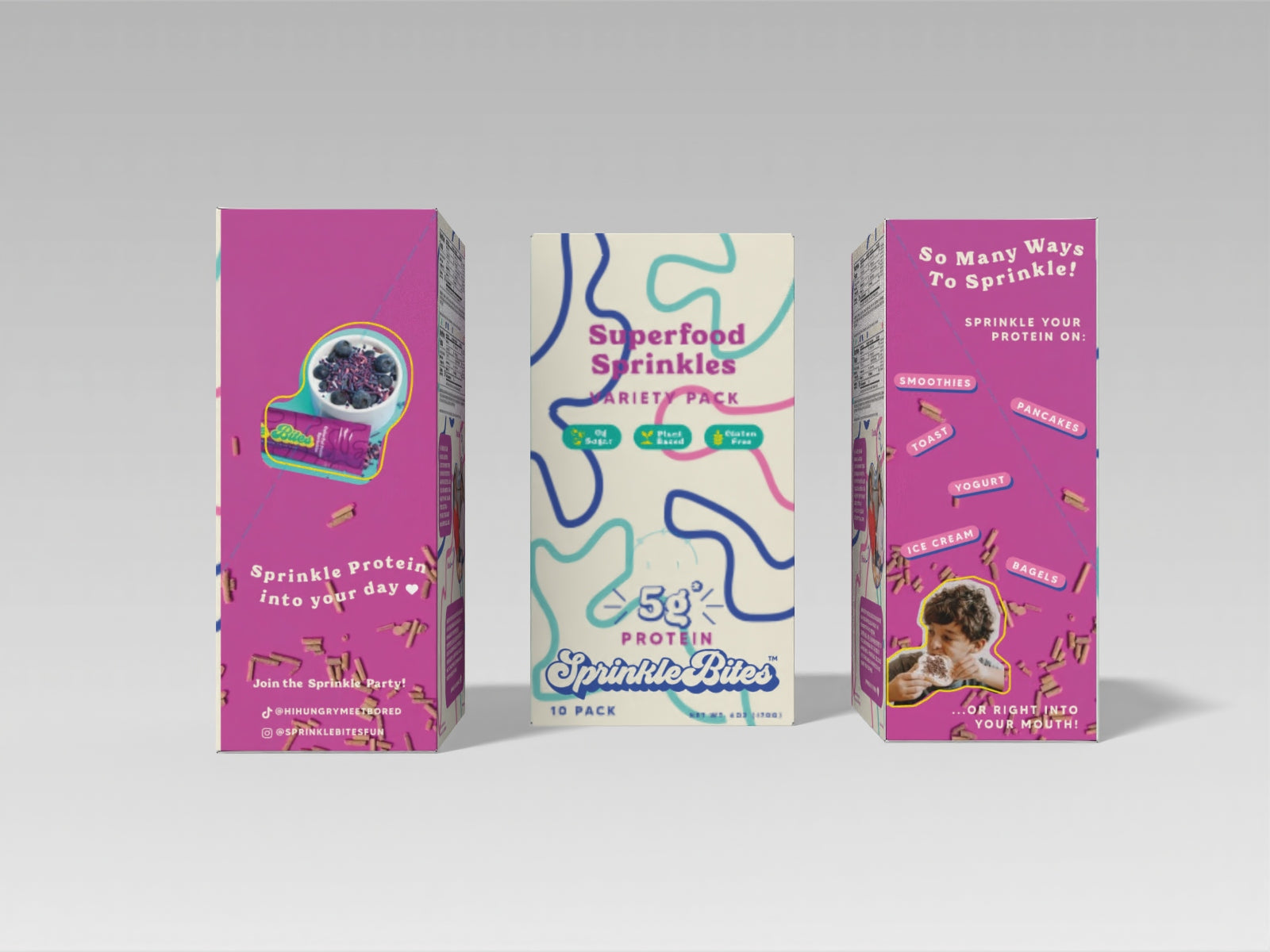 Pre-Order | Variety 10-Pack: 5 Cacao & 5 Berry Protein SprinkleBites™