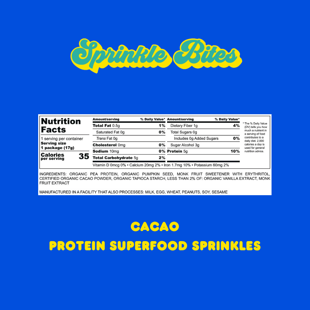 Cacao Protein SprinkleBites™ (4-Pack)