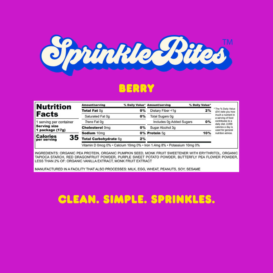 Pre-Order | Berry Protein SprinkleBites™ (10-Pack)