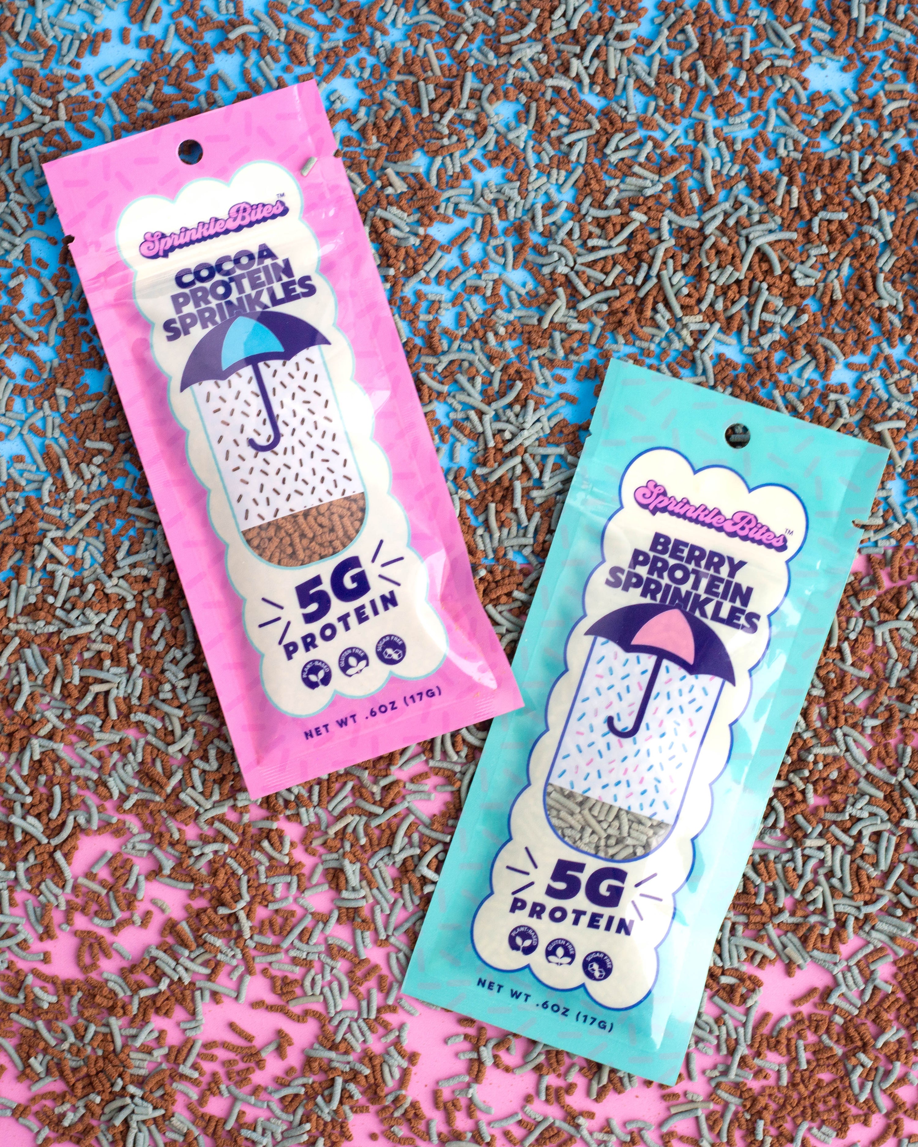 Variety 10-Pack: 5 Cocoa & 5 Berry Protein SprinkleBites™