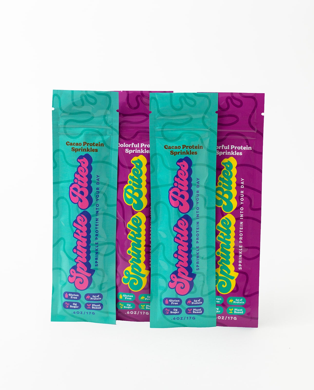 Variety Pack: 2 Cacao & 2 Berry Protein SprinkleBites™